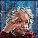 Albert Einstein Time Magazine von Rene Ladenius Digital Art Miniaturansicht