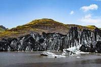 Der Gletscher Jökulsárlón und der Gletschersee in Island