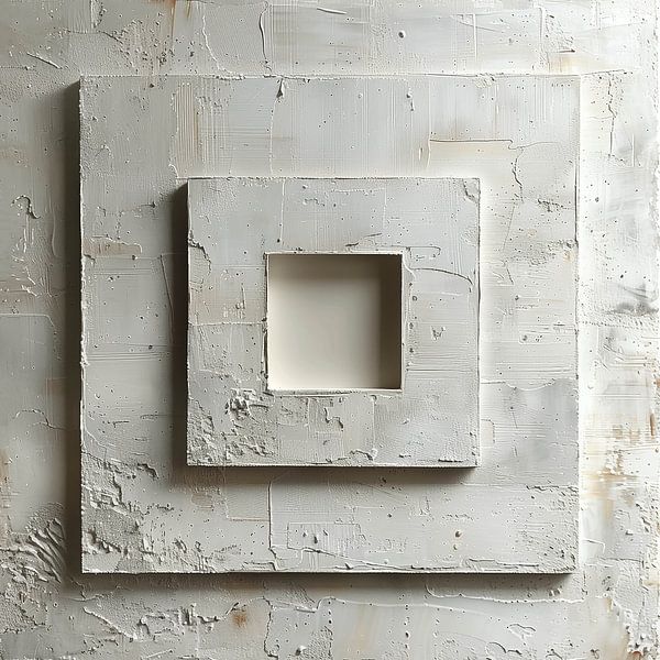 Abstract Floors in White Panels by Color Square