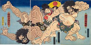 Kunisada, Sumo-Ringer