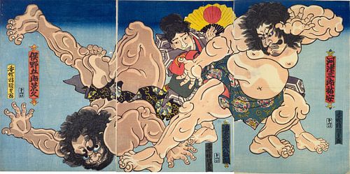 Kunisada, Sumo worstelaars