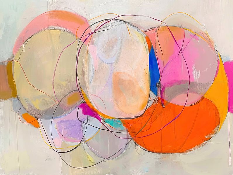 Abstract modern round shapes by Zen and More
