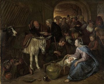 The adoration of the shepherds, Jan Havicksz. Steen