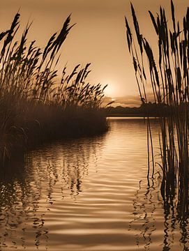 Riet aan het Water van FoXo Art