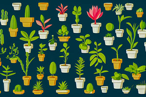 Set mit Blumen Muster Illustration