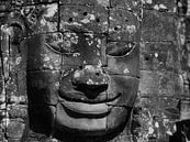 Kunstwerk des lachenden Königs Bayon-Tempel in Siem Reap von Maurits van Hout Miniaturansicht