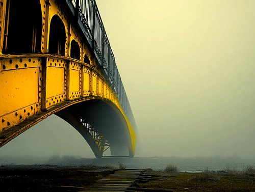 Les arches jaunes mènent à l'infini