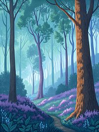 Betoverd bospad van Artistic