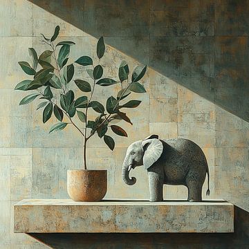 Mini Olifant van Kunst Kriebels