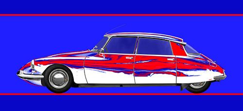 Citroën DS Art Car bleu-blanc-rouge