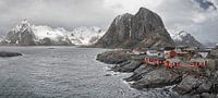 Norwegian houses on the Lofoten