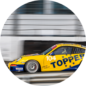 Porsche 911 GT3 op circuit Zandvoort. van Frank Van der Werff
