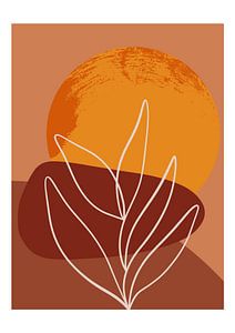 Illustration böhmische organische Formen