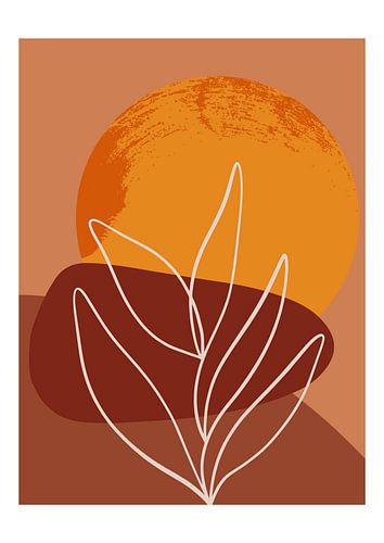 Illustration böhmische organische Formen