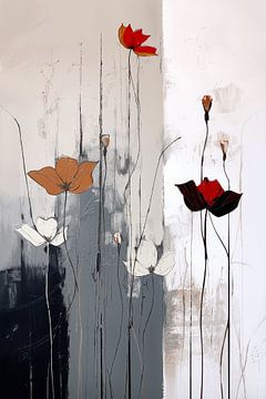 Abstrakte Blumen von Dakota Wall Art