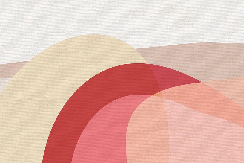 Colorful pastel abstract shapes by Dina Dankers