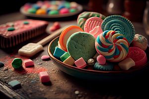 Schale mit Bonbons