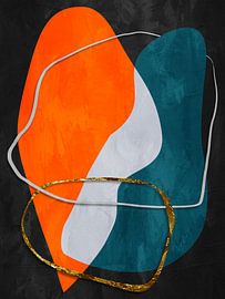 Modern geometric organic abstract art by Online Arts