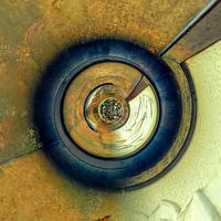 Grind door een vergrootglas
