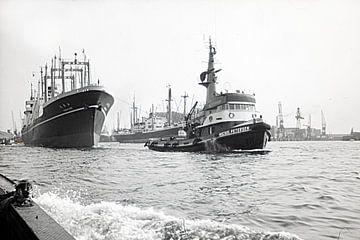 Motorsleepboot 'Michel Petersen' 1960 van Edwin Kooren