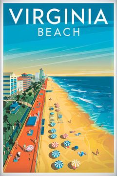 Virginia Beach van Poster Art Shop