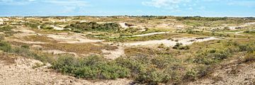 Dunes néerlandaises et dunes d'approvisionnement en eau d'Amsterdam en panorama