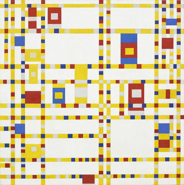 Broadway Boogie Woogie, Piet Mondriaan van Meesterlijcke Meesters