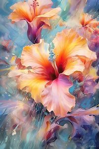 Abstraktes Bild einer Blume/Blumen.
