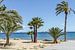 Unter den Palmen am Strand von Ibiza von Wijbe Visser