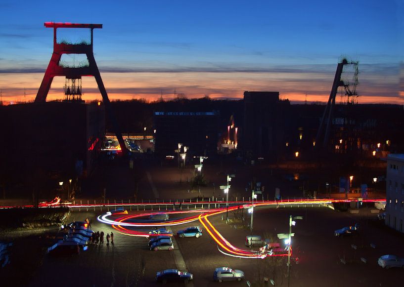 Traces de pose sur la mine de charbon par Edgar Schermaul