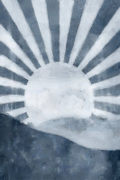 Steigen | Blau von Kanzo