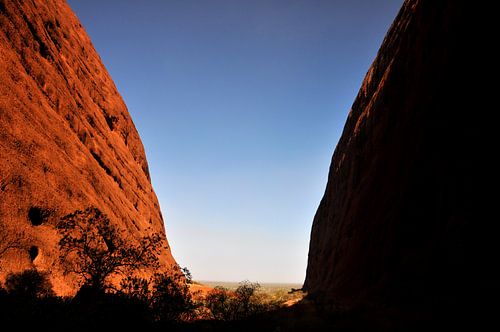 Lichtshow op Uluru en Kata Tjuta : Oogverblindend contrast