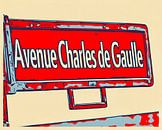 Avenue Charles de Gaulle-Parijs van zam art thumbnail