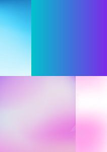 Zeitgemäß in Blau und Rosa