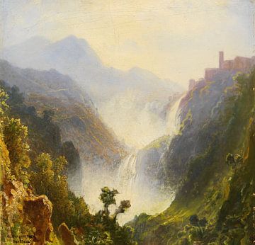 De watervallen van Tivoli, Carl Morgenstern