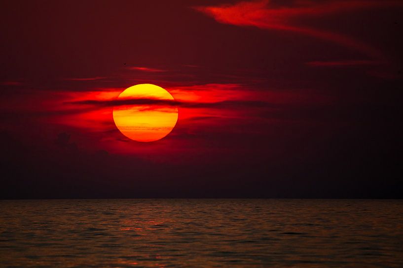 Sonnenuntergang am Meer van Manfred Schmierl