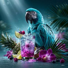 Oiseau tropical sur Gelissen Artworks
