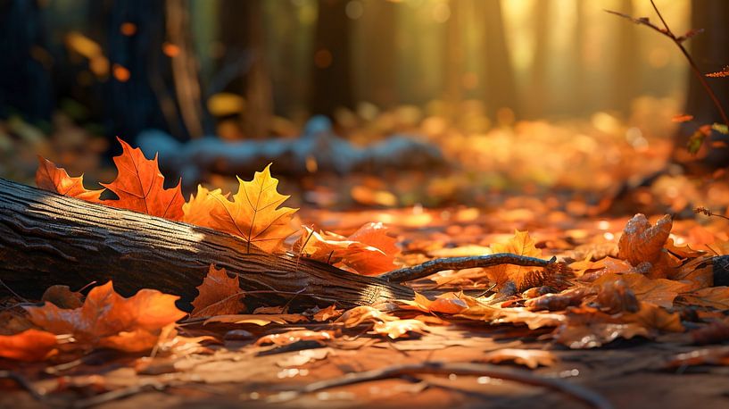Feuilles d'automne dans la forêt par Animaflora PicsStock