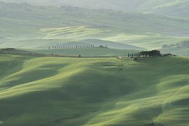 Tuscany, Sunrise, Val d' Orcia by Petra vd Berg