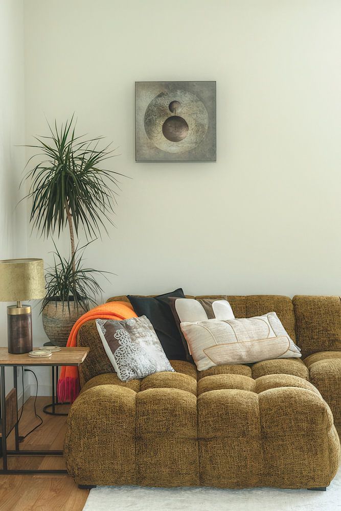 Moderne Abstraktion. Minimalismus mit Kreisen. 4  von Alie Ekkelenkamp 