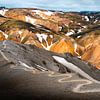 Slingerpad in Landmannalaugar, IJsland van Karlijn Meulman