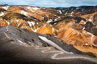 Pendulum trail in Landmannalaugar, Iceland