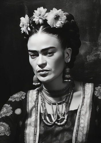 Frida Poster Zwart Wit