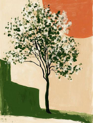 Bloesemboom in warme minimalistische stijl van But First Framing