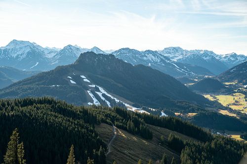 Skigebied Jungholz in de herfst