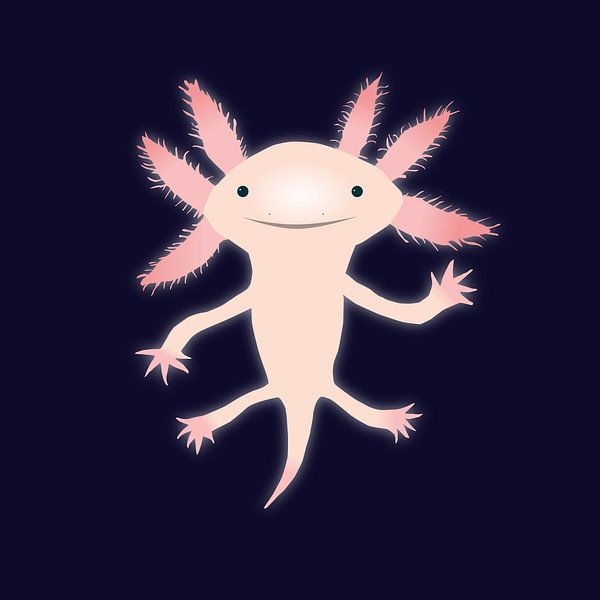 Axolotl van Bianca Wisseloo