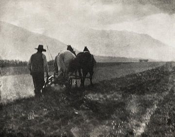 Ploegen (1904) door Alfred Stieglitz van Peter Balan