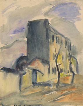 Freistehendes blaues Haus (1930) von Zoltán Palugyay von Peter Balan