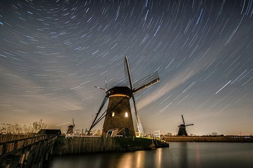 Star trail Kinderdijk