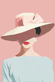 Dame in rosa Pastell Nr. 2